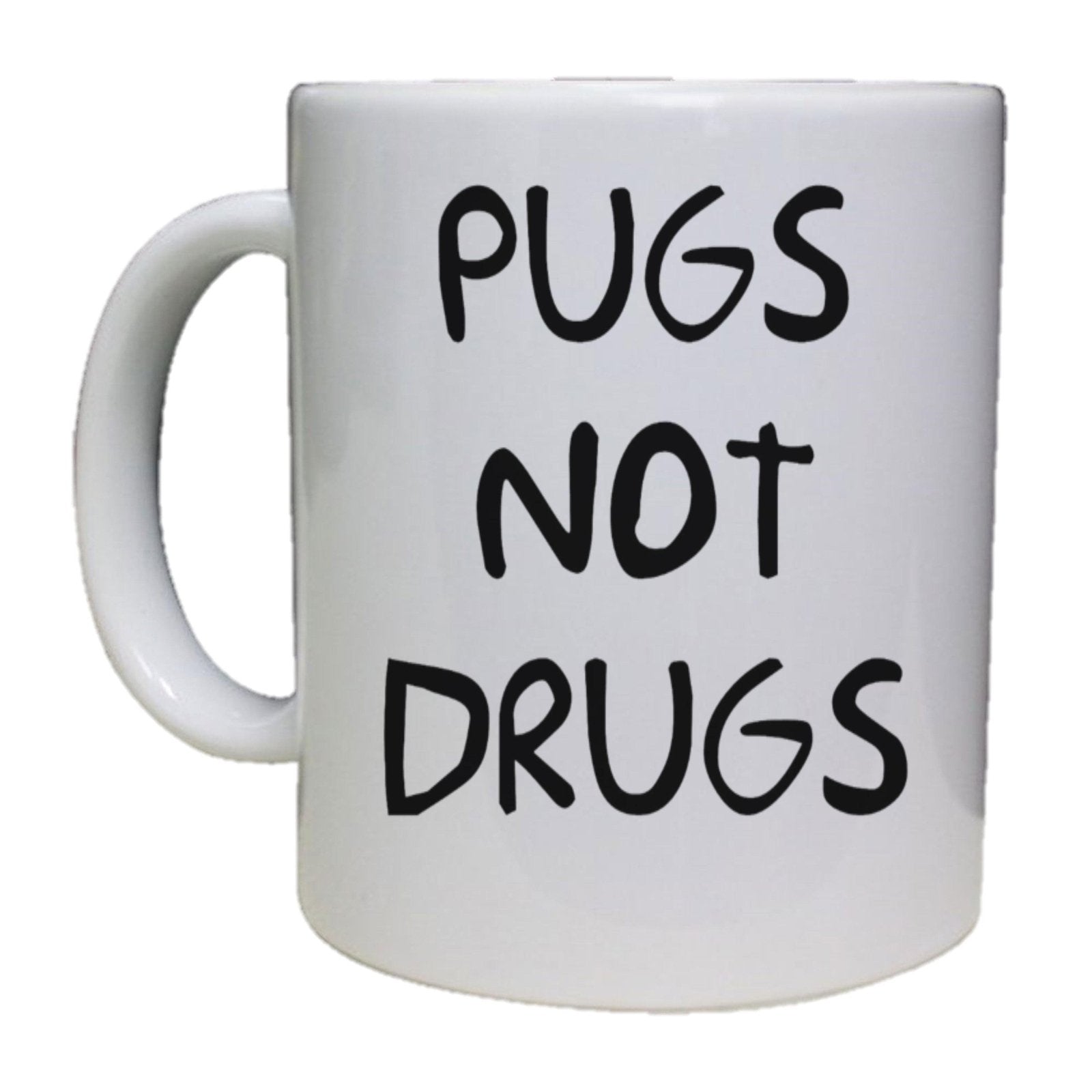 Pugs Not Drugs Mug - The Gifted Panda Main image
