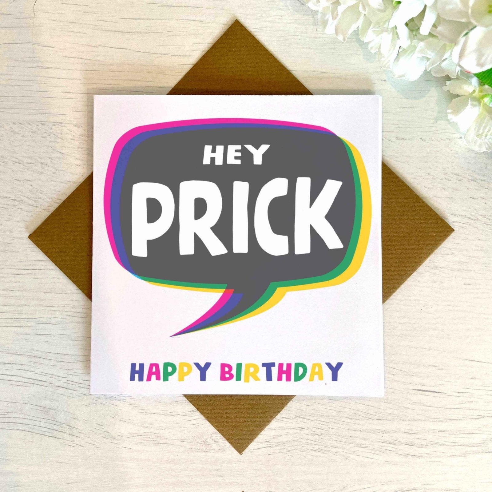 Rude Hey Happy Birthday Card Secondary image
