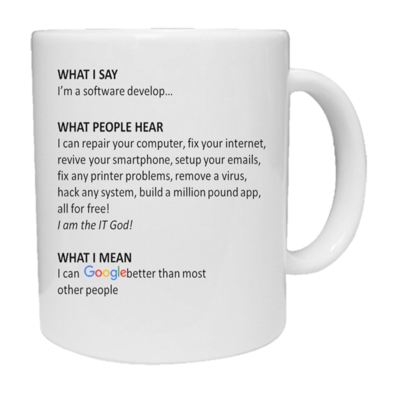 Software Developer Mug - The Gifted Panda Main image