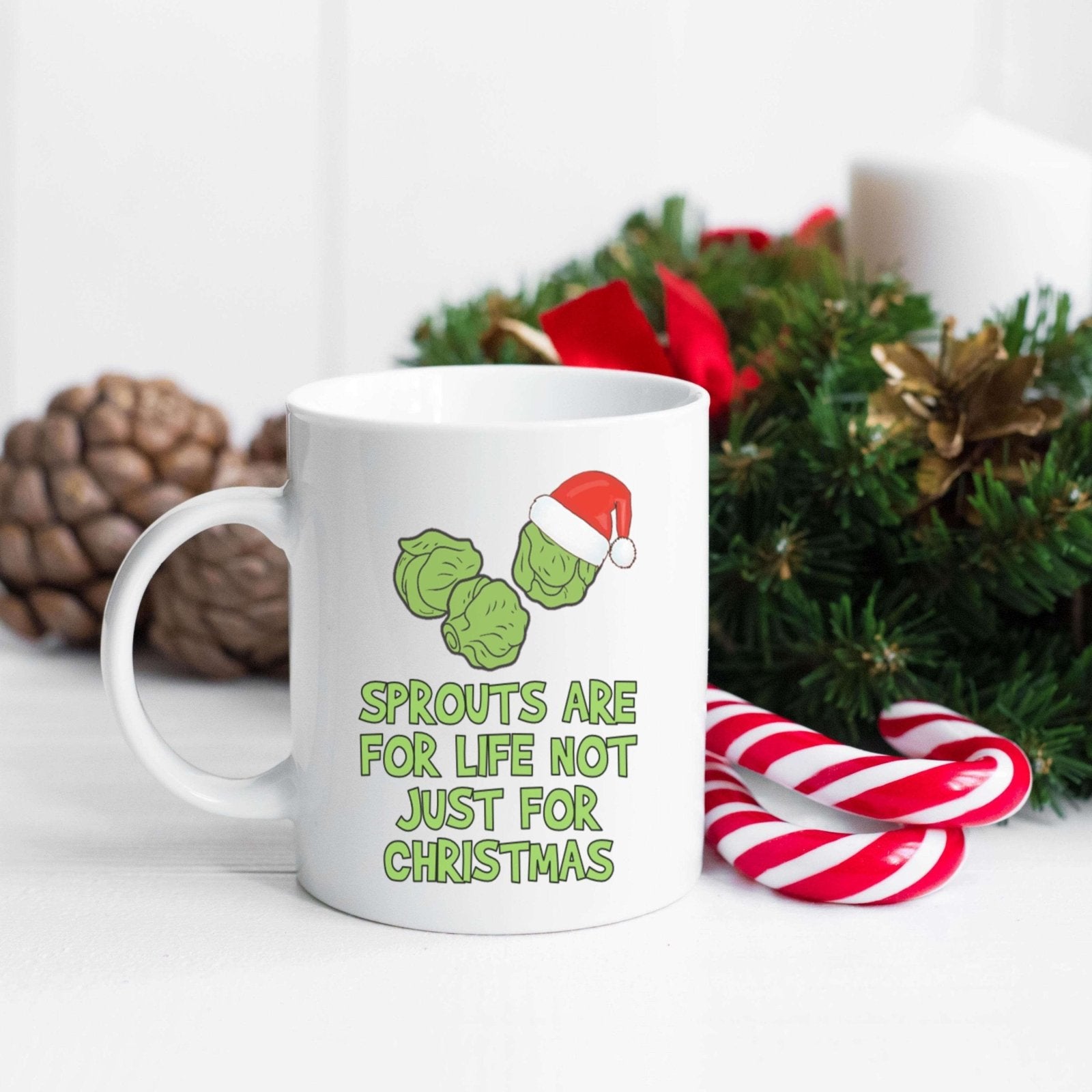 Sprouts Are For Life Not Just For Christmas Mug - The Gifted Panda
