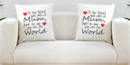 To The World You Are A Mum Super Soft White Cushion Cover - The Gifted Panda