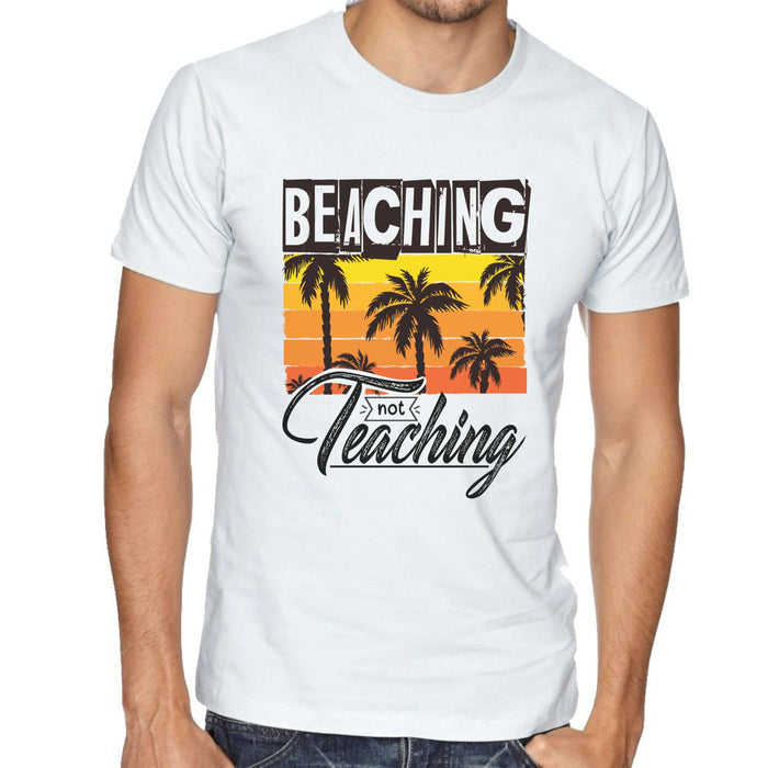 Beaching Not Teaching - Men's T-Shirt tshirt The Gifted Panda