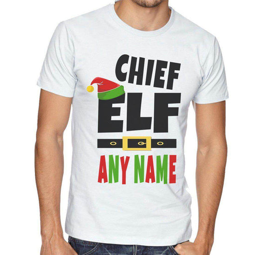 Chief Elf Personalised - Men's T-Shirt