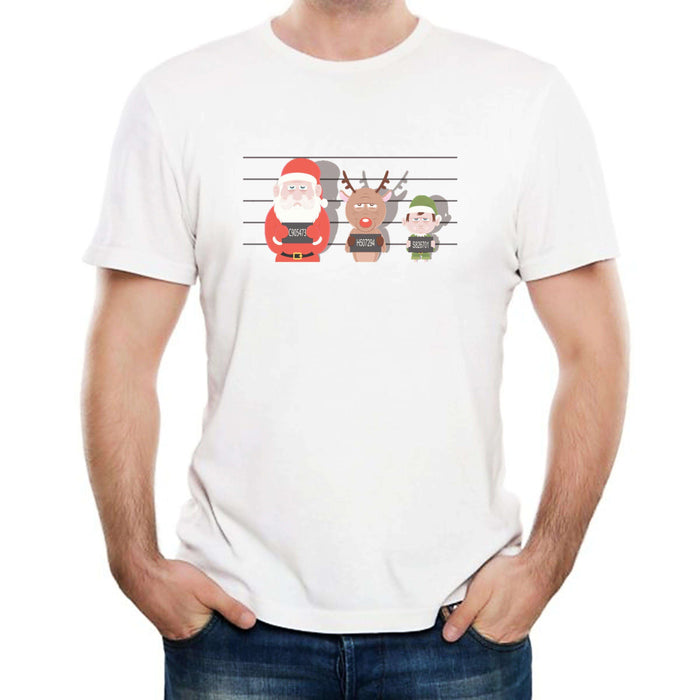 Christmas Mugshot Men's T-Shirt